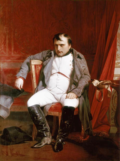 Napoleon Emperor Defeated at Fontainebleau painting - Paul Delaroche Napoleon Emperor Defeated at Fontainebleau art painting
